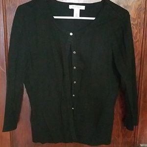 Three-quarter sleeve cardigan